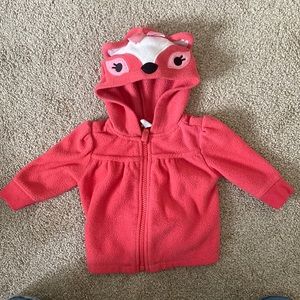 3-6 Months Old Navy Pink Deer Hoody - Super Cute!